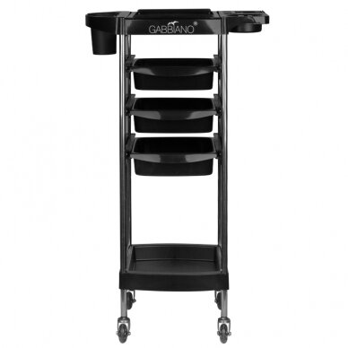 Hairdressing trolley GABBIANO HAIRDRESSER HELPER FX12 BLACK 2