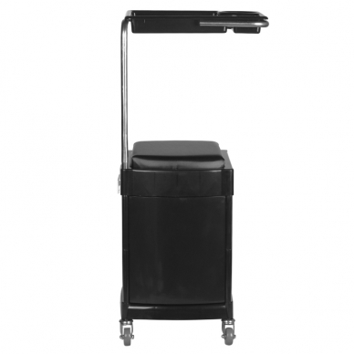 Cosmetology trolley - footrest for pedicure HELPER EXT PEDICURE STOOL BLACK 3