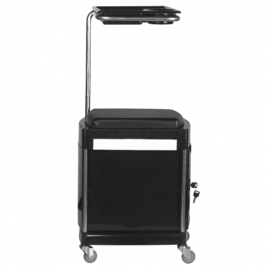 Cosmetology trolley - footrest for pedicure HELPER EXT PEDICURE STOOL BLACK 4