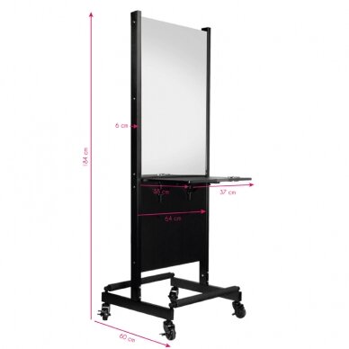 Double-sided hairdressing mirror on wheels Gabbiano RA-006 5