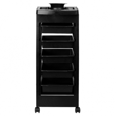 Hairdressing trolley HAIRDRESSER HELPER PRACTIC BLACK 2