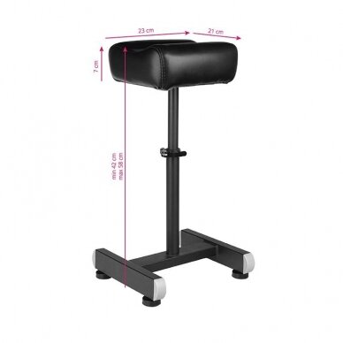 Footrest for tattoos and pedicure PRO INK 711 BLACK 3