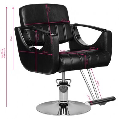 Hairdressing chair Hair System HS52 Black 4