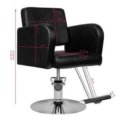 Friseurstuhl HAIRDRESSING CHAIR SATELITE BLACK 4