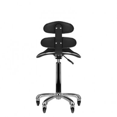 Taboret kosmetyczny STOOL BEAUTY ROLL SPEED BLACK 2