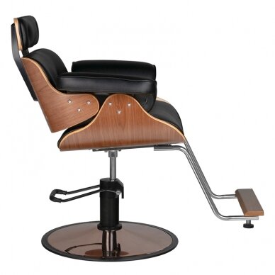 Kirpyklos kėdė HAIRDRESSING CHAIR FLORENCE NUT BLACK 1