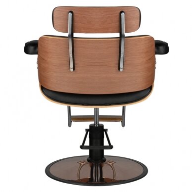 Frizieru krēsls HAIRDRESSING CHAIR FLORENCE NUT BLACK 2