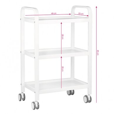 Cosmetology trolley BEAUTY WHITE 4