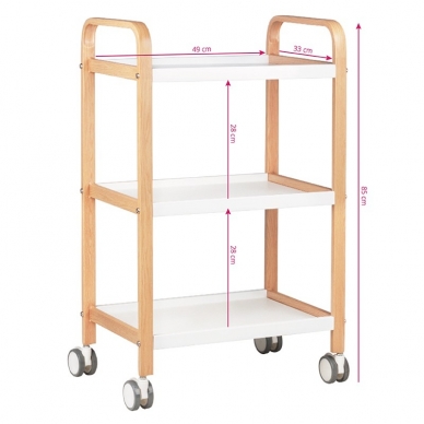 Cosmetology trolley BEAUTY WOOD 3