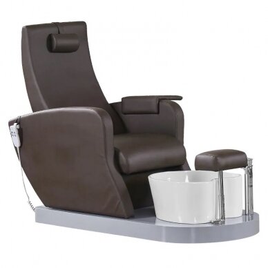 Pedicure chair with foot bath FOTEL SPA AZZURRO 016 BROWN