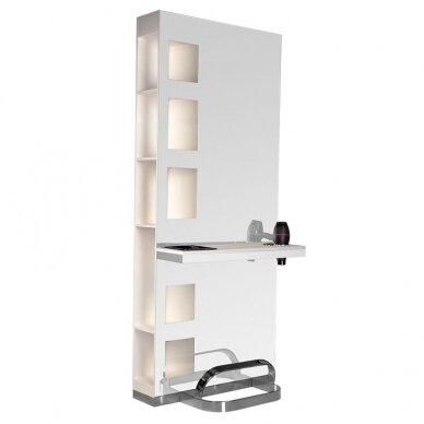 Hairdressing console with mirror Gabbiano B058 Pearl