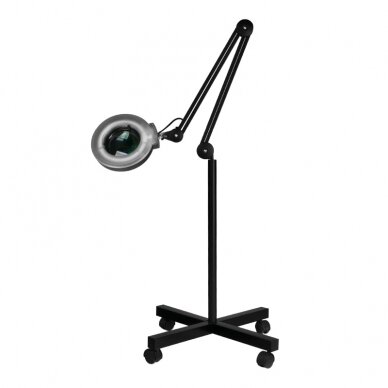 Lampa kosmetyczna z lupą i statyw S4 5D 22W BLACK