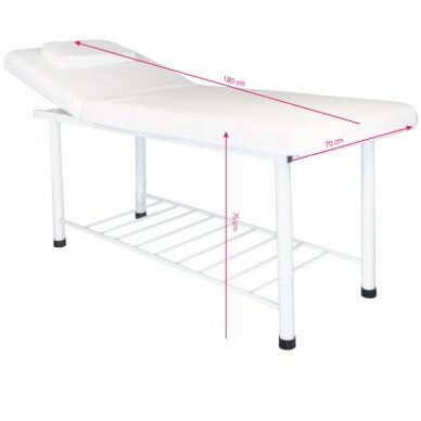 Stationary massage table 812 (White) 4