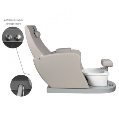 Pedicure chair with foot bath FOTEL SPA AZZURRO 016 GREY 5