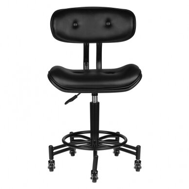 Kosmetikerin hocker GABBIANO HAIRDRESSER STOOL FLORENCE BLACK 1