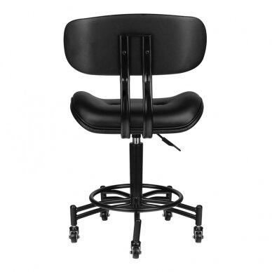 Kosmetologinė meistro kėdutė GABBIANO HAIRDRESSER STOOL FLORENCE BLACK 2