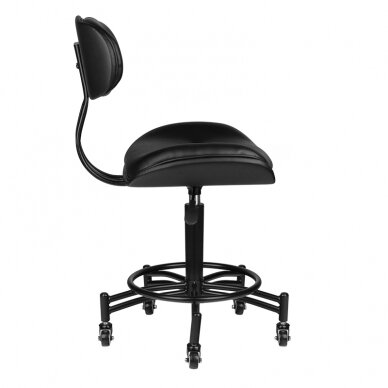 Beautician stool GABBIANO HAIRDRESSER STOOL FLORENCE BLACK 3