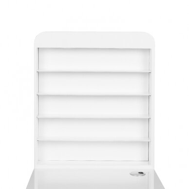 Manikīra galds ar putekļu savācēju COSMETIC DESK LEFT SHELF WHITE 6