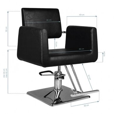 Hairdressing chair HAIRDRESSING CHAIR 03 BLACK 4