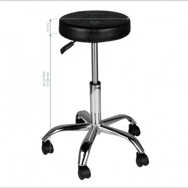 Kosmetoloogiline stool BEAUTY COMFORT BLACK 2