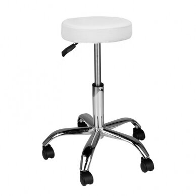 Kosmetologi jakkara stool BEAUTY COMFORT WHITE