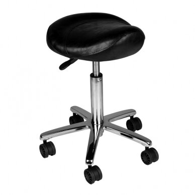 Kosmetoloģijas taburete COSMETIC BEAUTY STOOL BLACK