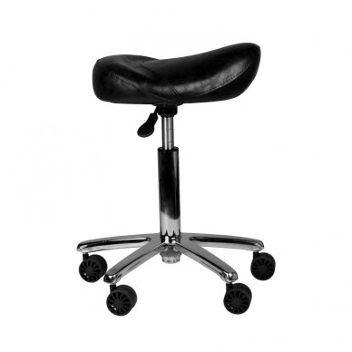 Kosmetoloģijas taburete COSMETIC BEAUTY STOOL BLACK 2