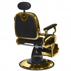 Kirpyklos kėdė Barber Chair Gabbiano Francesco Gold Black