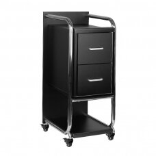 Cosmetology trolley GABBIANO HAIRDRESSER HELPER SOLO MODEL SILVER BLACK