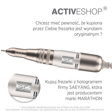 Frezarka do manicure Saeyang Marathon 3 Champion SH20N Professional White 6