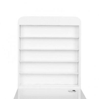 Maniküürilaud tolmukoguriga COSMETIC DESK RIGHT SHELF WHITE 6