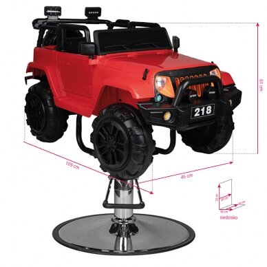 Juuksuritool lastele Gabbiano SUV Red 6