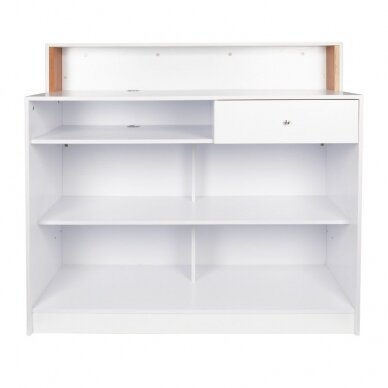 Reception desk GABBIANO RECEPTION DESK PEARL WHITE 1