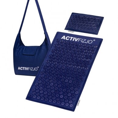 Akupressur-Massagematte 70 x 42 cm + Akupressur-Massagekissen 39 x 25 cm PREMIUM DEEPBLUE