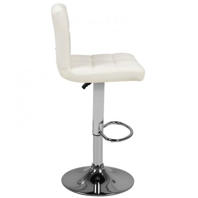 Barstuhl TERRAIN ECO LEATHER CHROME WHITE 2