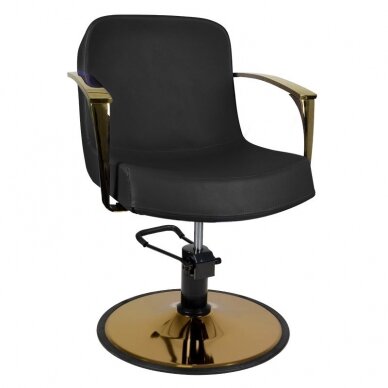 Hairdressing chair GABBIANO PROFESSIONAL HAIRDRESSING CHAIR BOLONIA GOLD BLACK