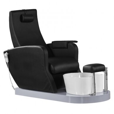 Pedikīra krēsls ar kāju vanniņu AZZURRO 016A PEDICURE MASSAGE CHAIR BLACK