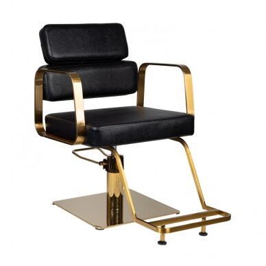 Fotel fryzjerski GABBIANO HAIRDRESSING CHAIR PORTO ETERNITY GOLD BLACK