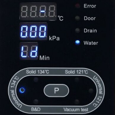 Sterilizatorius autoklavas LAFOMED Standard Line LFSS18AA 18L 1,95kw Class B (medical) 7