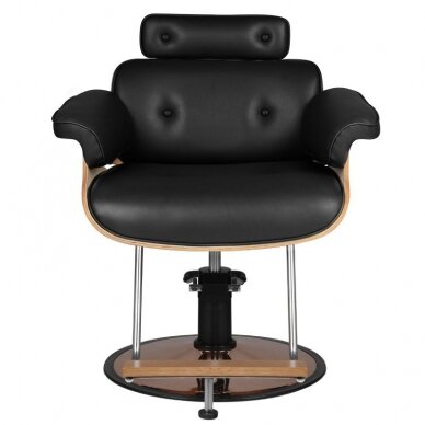 Kampaamotuoli HAIRDRESSING CHAIR FLORENCE BELLA ADJUSTABLE BACK BLACK 1