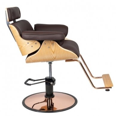 Kirpyklos kėdė HAIRDRESSING CHAIR FLORENCE BELLA BROWN 2