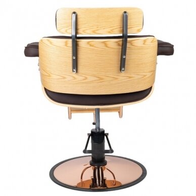 Kirpyklos kėdė HAIRDRESSING CHAIR FLORENCE BELLA BROWN 3