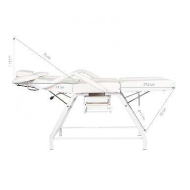 Kosmetologin tuoli VISAGE WHITE 3