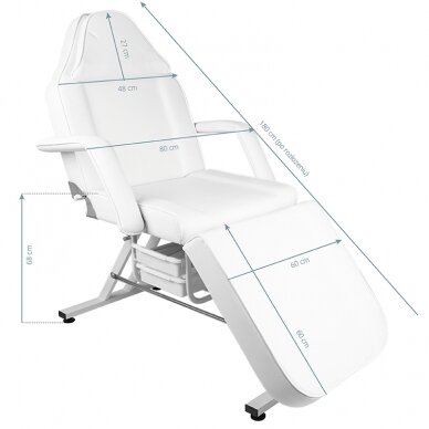 Kosmetoloģijas krēsls SILLON MODEL WHITE 4