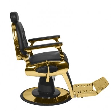 Friseurstuhl Barber Chair Gabbiano Francesco Gold Black 3