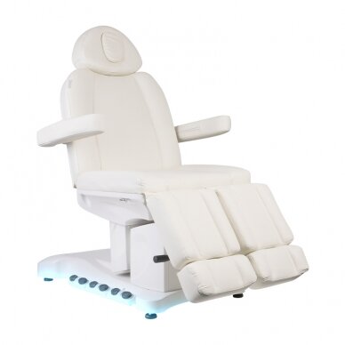 Kosmetologinis krėslas Azzurro Pedi Pro Electric 3 Motor Foot Control White Heated 6