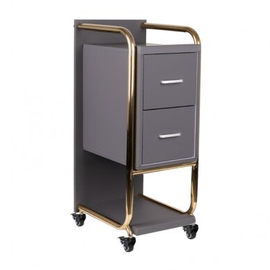 Kosmetikwagen GABBIANO HAIRDRESSER HELPER SOLO MODEL GOLD GREY