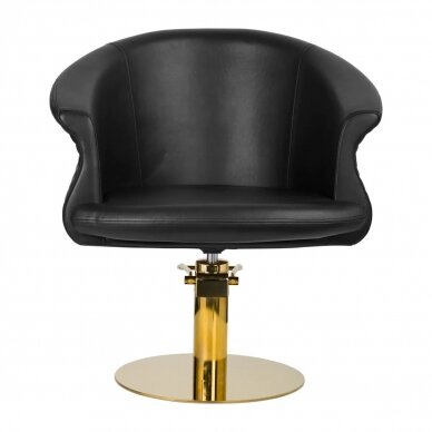 Hairdressing chair Gabbiano Versal Gold Black 2