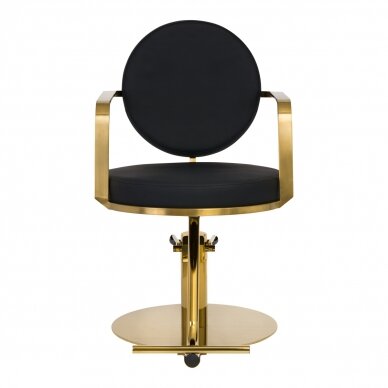 Frizieru krēsls GABBIANO PROFESSIONAL HAIRDRESSING CHAIR ARRAS GOLD BLACK 2