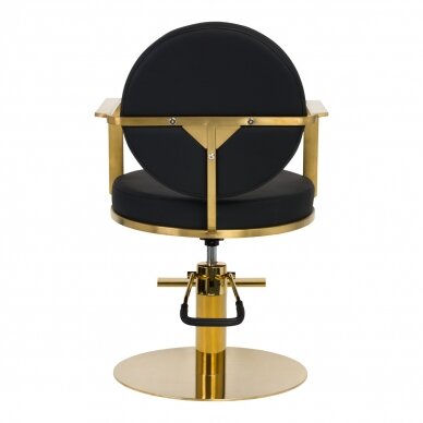 Kirpyklos kėdė GABBIANO PROFESSIONAL HAIRDRESSING CHAIR ARRAS GOLD BLACK 3